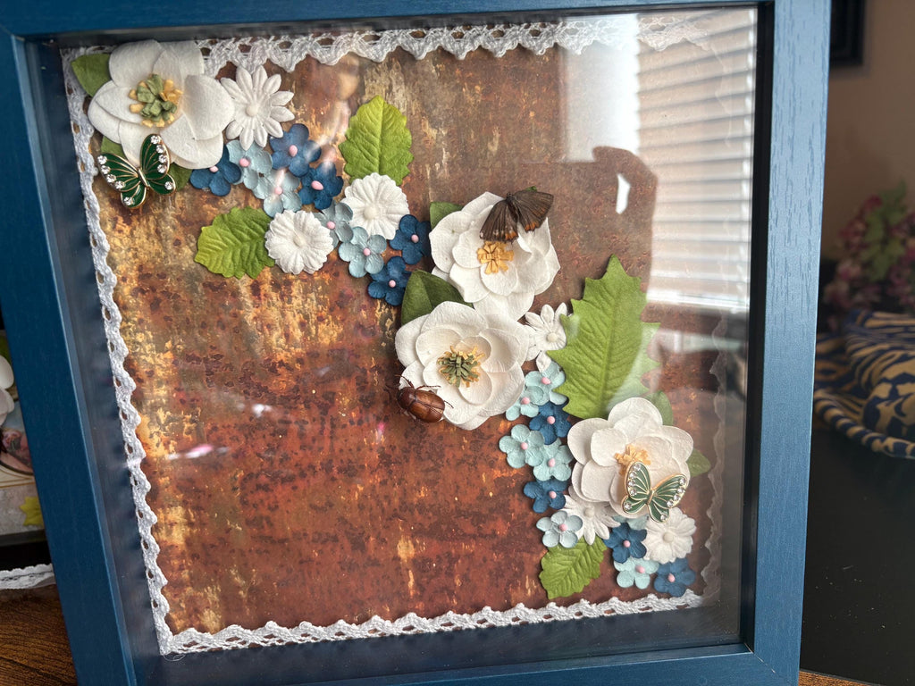 Moth and beetle art