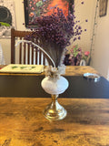 Vintage oil lamp Bone oddity